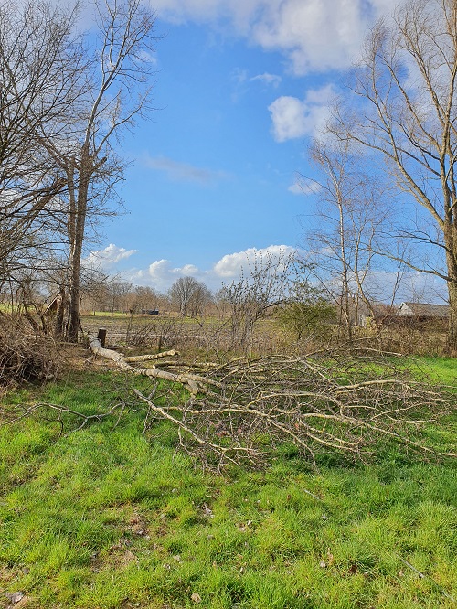 de eerste van vier op de hoek